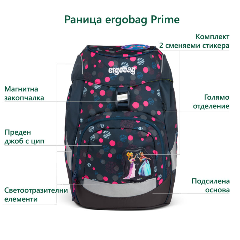 Раница за първи клас от Замръзналото кралство WinterwonBearland | ergo-bags.bg