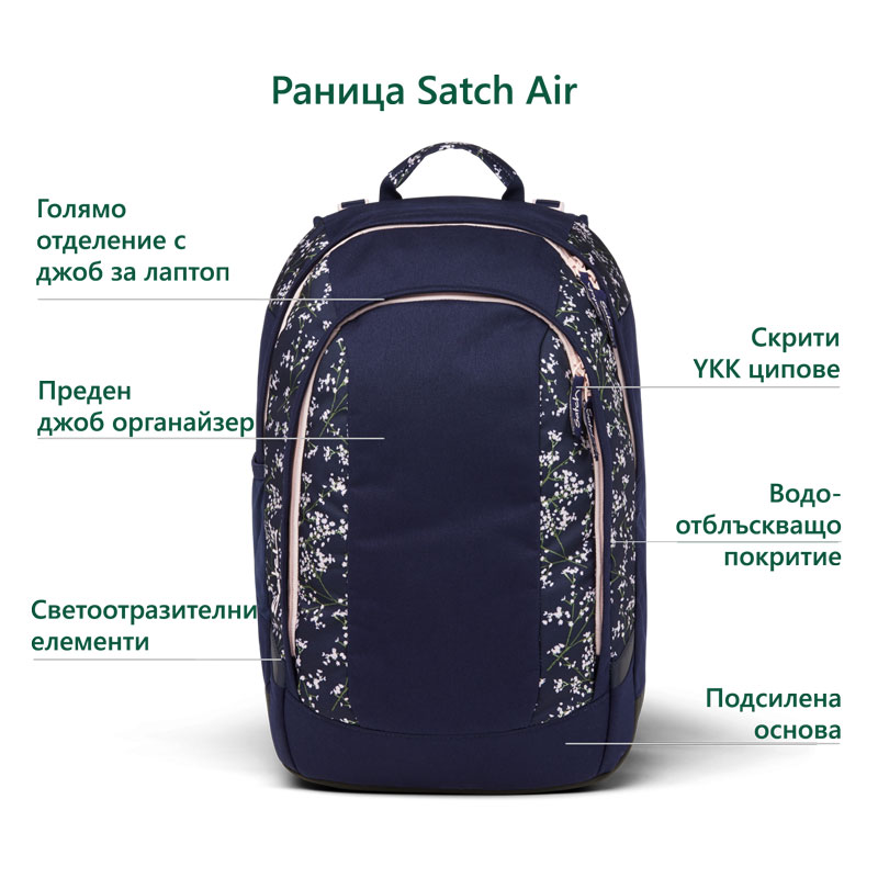 Лека раница satch Air Bloomy Breeze, обем 26 литра | ergo-bags.bg