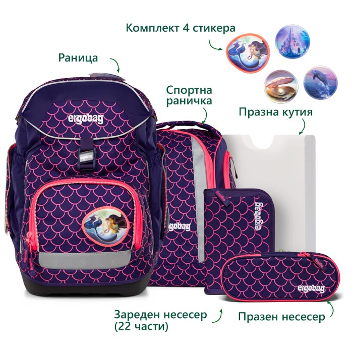 01298-900K2-10-ergobag-pack-Pearl-DiveBear_product_set_text раница ergobag pack Pearl DiveBear, комплект от 6 части | ergo-bags.bg