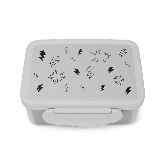 Метални кутия за храна ergobag Stainless Steel Thunderstorm, комплект 3 части | ergo-bags.bg