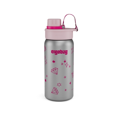 Детска метална бутилка за вода Glittery Steel, BPA-free, 500 мл | ergo-bags.bg