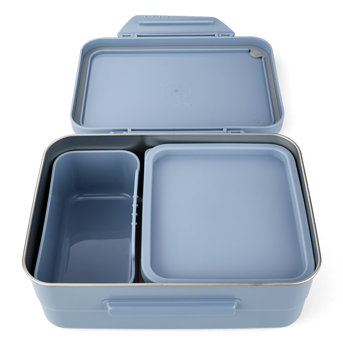 Метални кутия за храна satch Stainless Steel Nordic Light Blue, комплект 3 части | ergo-bags.bg Метални кутия за храна satch Stainless Steel Nordic Light Blue, комплект 3 части - Image 2