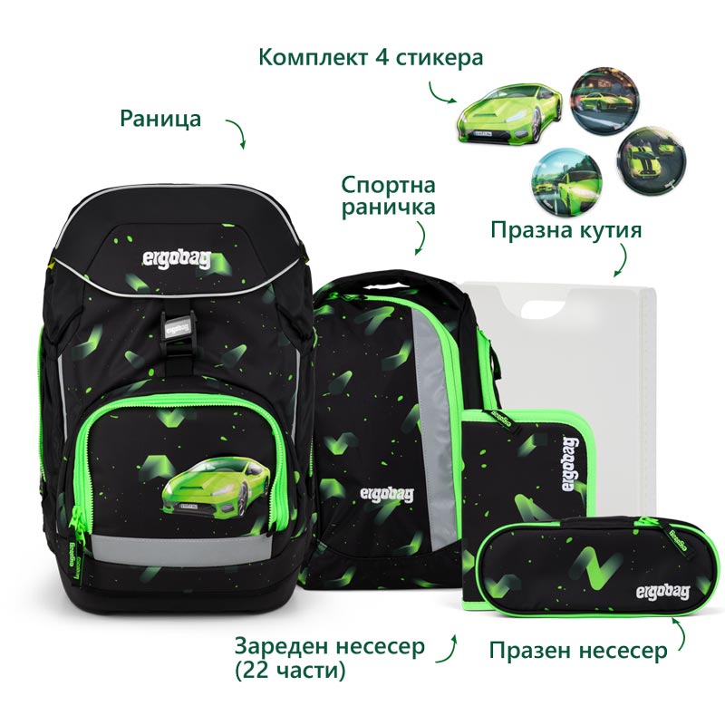 ergobag-AW2627-01298-A0280-10-PACK-Beary-fast-lane-product-text раница ergobag pack Beary Fast Lane, комплект от 6 части | ergo-bags.bg